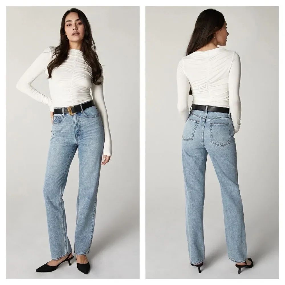 Unpublished Rae High Rise Straight Leg Jeans